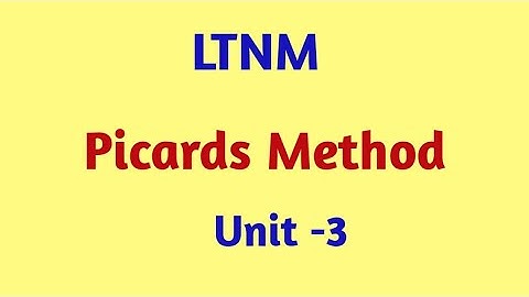 NMCV R22 JNTUH || Picards Method || Picards Method in Telugu || NMCV Important for R22 ||