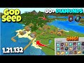 🔥(God Seed) For Minecraft 1.21 Bedrock &amp; Pocket Edition | Seed Minecraft 1.21 | Minecraft Seeds