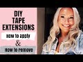 HOW I APPLY AND REMOVE MY HAIR EXTENSIONS MYSELF!! | DIY TAPE HAIR EXTENSIONS | ZALA HAIR EXTENSIONS