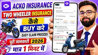 ACKO Two Wheeler Insurance Kaise Buy Kare | ACKO Bike Insurance| How To Buy Bike &amp; Scooty Insurance