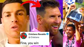 FOOTBALLERS REACT TO LIONEL MESSI WINNING LEAGUES CUP - Inter Miami vs Nashville | Messi Reaction