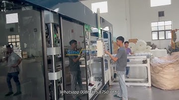 Automatic 4-Station Thermoforming Machine for making disposable PP cup Lids