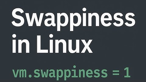 Swappiness in Linux