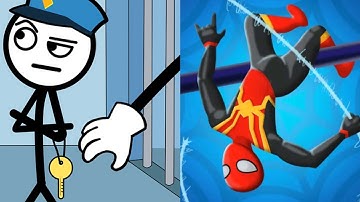 Thief Puzzle vs Ragdoll Dismount : Fall Break - Satisfying ASMR Gameplay All Update Levels