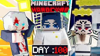 We Survived 100 Days as Gojo,Yuta and Sukuna in Jujutsu Kaisen Minecraft