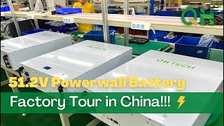 7 Steps! 51.2V Powerwall Lithium Battery Manufacturing Process in Factory of China