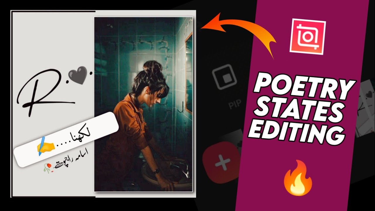 Trending Inshot New Style Poetry States Editing | TikTok Poetry States Editing | Usama Rajput.