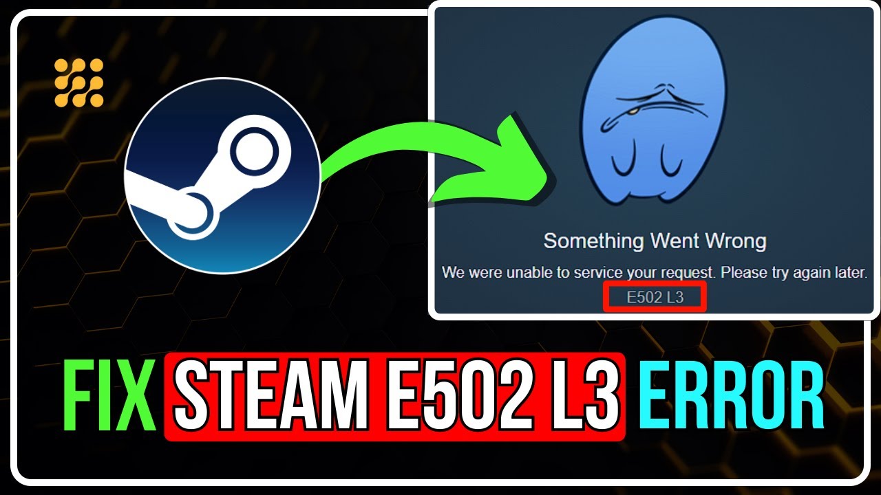 Something Went Wrong E502 L3, Steam Store Down Explained : r