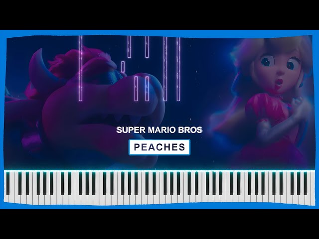 🍄 PEACHES (Super Mario Bros) 🔶 Partitura para PIANO *GRATIS* 