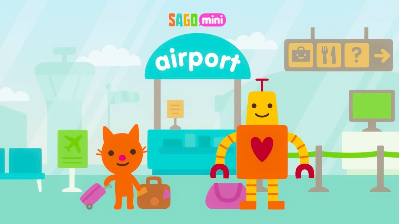 Sago Mini Airport Fun Games For Curious Kids Sago Mini Best App For Kids Youtube