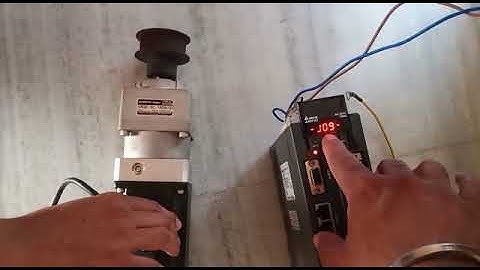 Delta Servo Motor and Drive Jog mode test