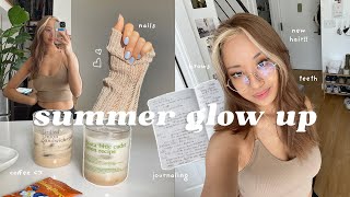 GLOW UP WITH ME ✨ dyeing my hair brunette (!!), selfcare routine, skincare, nails & productivity