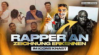 RAPPER AN ZEICHNUNGEN ERRATEN IM ICON 5 KNAST 😂 (mit Azu, Biggie68, Kenan, Cali, Mocro, QS)