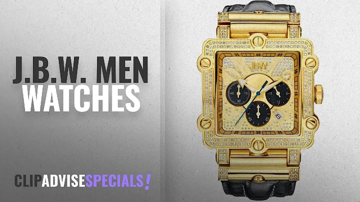 10 Best Selling J.B.W. Men Watches [2018 ]: JBW MEN'S PHANTOM DIAMOND 46MM BLACK LEATHER BAND QUARTZ