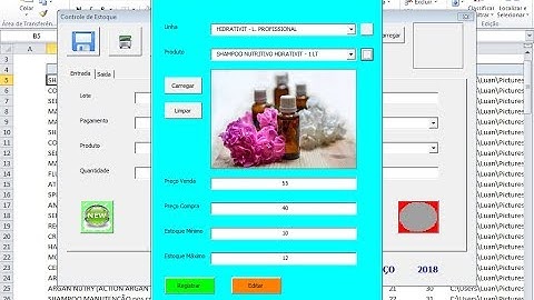 Pesquisar e Editar Dados de Produtos com Formulário VBA - Controle de Estoque Excel - Aula 30