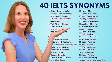 LEARN 40 IELTS Synonyms in 20 minutes | Advanced English Vocabulary