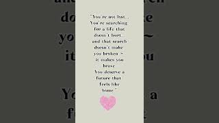 You're not lost. #quotes #lifequotes #lifelessons #mentalhealth #youmatter #selfgrowth #healing