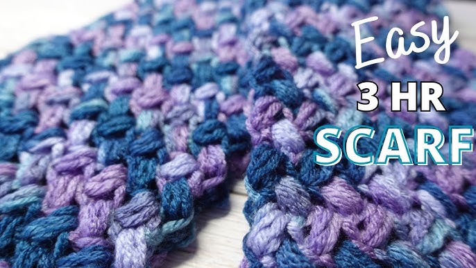 CROCHET SCARF PATTERN: Adelia Scarf Star Stitch Scarf Long 