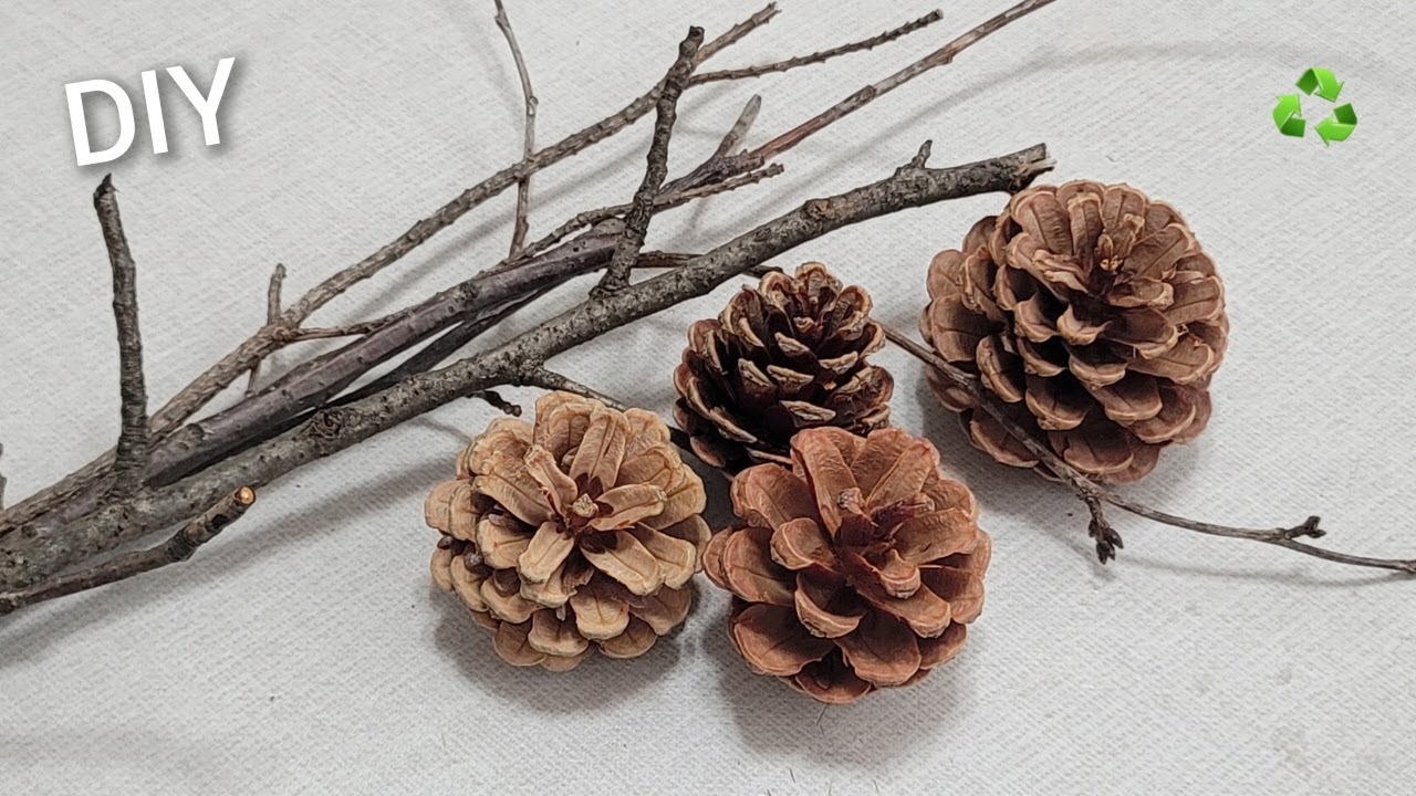 Я делаю МНОГО и ПРОДАЮ их все! Гениальная идея с шишкой и веткой дерева - своими руками