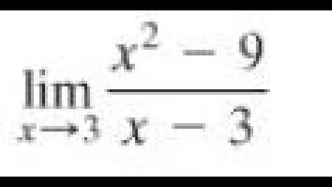 lim as x approaches 3,  (x^2 - 9)/(x-3)