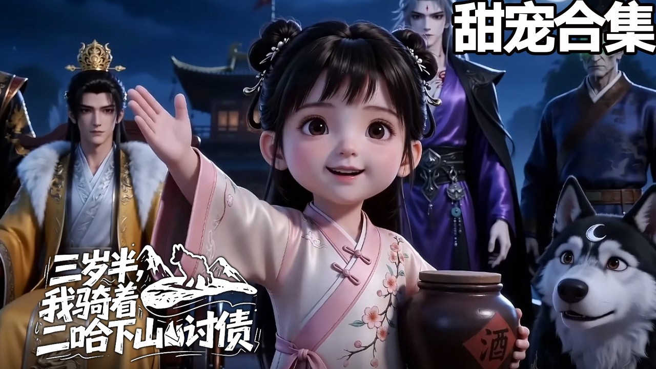 三岁萌娃骑二哈，下山讨债惊天下！