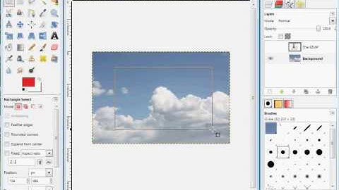How to work with text, selections, and layers in the GIMP