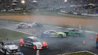Formula D tandem donuts drifting at Road Atlanta 1080p Silvia S15 Falken Tires