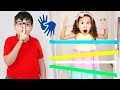 👋🏻 LIBRAS 👋 Valentina e seu irmão fizeram uma nova competição divertida para crianças