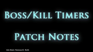 RSUpdate: Patch Notes + Timers etc