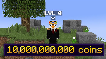 I Started A New Account With 10 BILLION COINS (Hypixel Skyblock)