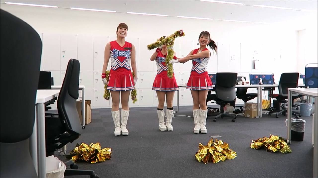 全日本女子チア部 朝礼チア Vol 1 アイ シー ネット株式会社 全編 ノーカットver Youtube