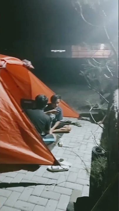 Musim Hujan Enaknya Camping di Rumah✅🤩 #selebew #fypシ #outdoors