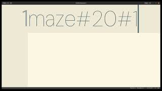Playing MAZE Game in gedit! [Harfbuzz WASM Shaper]