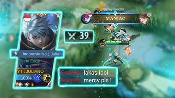 39 KILLS!! JULIAN BRUTAL DAMAGE BUILD!! ( ENEMY SHOCKED ) MOBILE LEGENDS BANG BANG