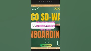 Cisco SDWAN Controller onboarding #ciscosdwan #network #cisco #eveng #sdwan #networking #shorts