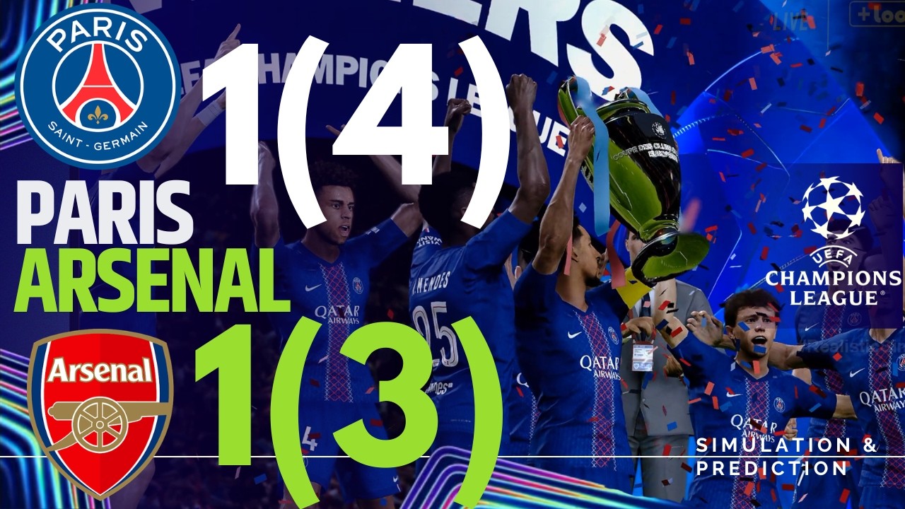 ⚽ PSG (4) 1-1 (3) Arsenal Final 2026 Highlights | UEFA Champions League 25-26 Simulation/Recreation