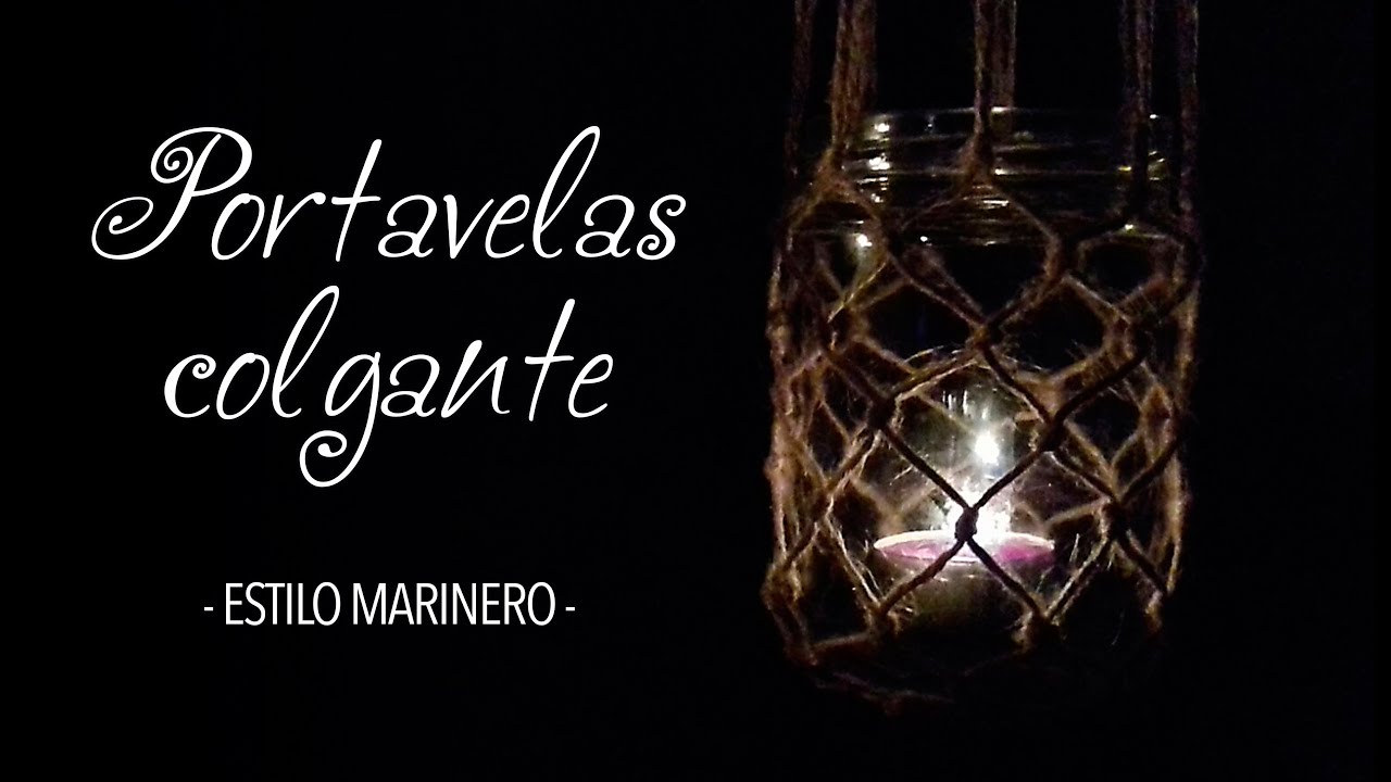 PORTAVELAS COLGANTE - Estilo Red Marinera