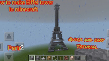 How to make Eiffel Tower in Minecraft (Quick and easy) Toturial part 2