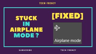 stuck in airplane mode windows 10/8/7 | [easy fix]