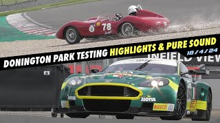 Donington Park Testing, Crashes/Pure Sound (Aston Martin DBR9 GT1, BMW E30 DTM & More!), 18/4/24