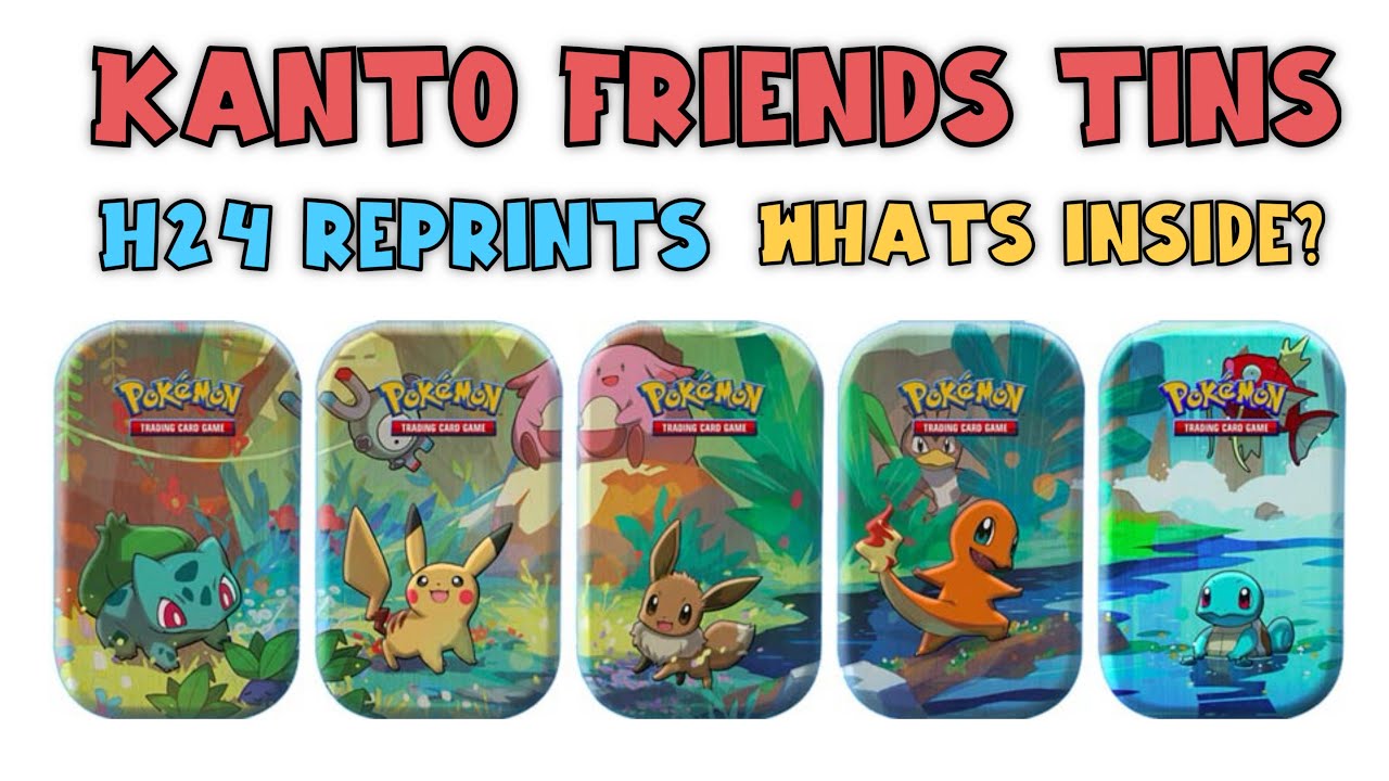 pokemon kanto friends card list Mini Tin Friends in kanto h24 mini