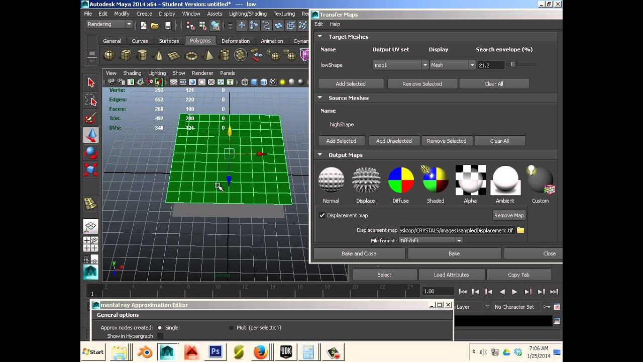 0405 (Maya) Generating a Displacement based on Geometry simple - YouTube