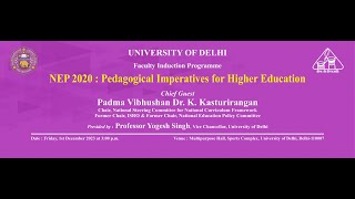 Inauguration of Faculty Induction Programme  NEP 2020 : Pedagogical Imperatives for Higher Education