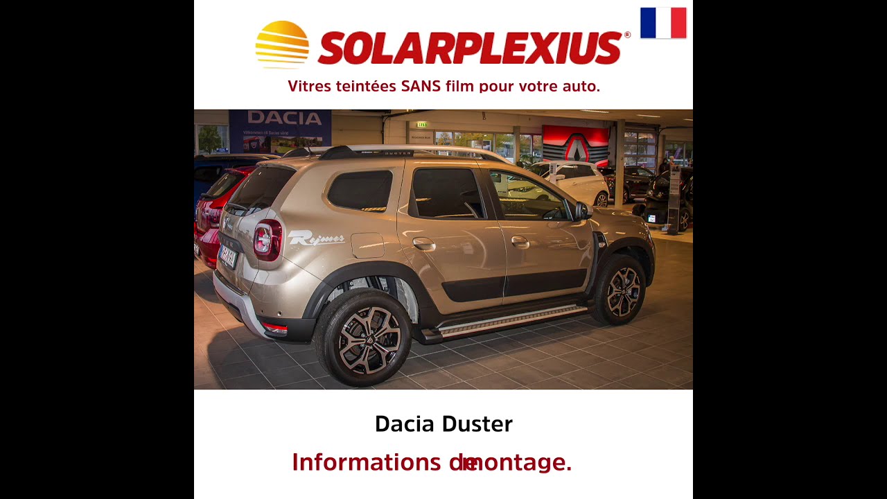  Solarplexius Vitres teintées Anti-UV pour Dacia