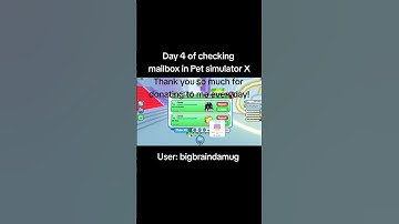 Day 4 of checking my mailbox in Pet simulator X #roblox #fyp #gaming #mailbox #petsimulatorx
