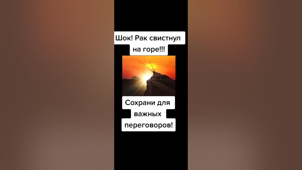 шок рак свистнул на горе!!! #рак #мем #ракнагоре #спсза2тысячи - YouTube