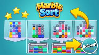 🔮 Marble Sort! Color Puzzle Levels 36, 37, 38, 39 Walkthrough & Solution! 🔴🟡🔵 screenshot 5