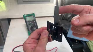 How a Dometic sail switch works  sail switch demonstration with multimeter