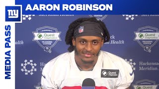 Aaron Robinson on First Day at Rookie Minicamp: 'I'm out there to work and get better every day'