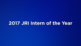 2017 JRI Intern of the Year